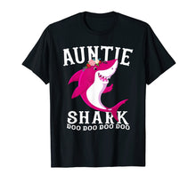 Load image into Gallery viewer, Auntie Shark T Shirt Mother Grandma Halloween Christmas