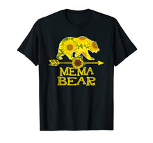 Load image into Gallery viewer, Mema Bear Sunflower T-Shirt Sunflower Mother Father Tee
