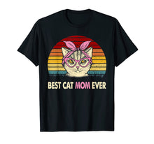 Load image into Gallery viewer, Vintage Best Cat Mom Ever T-Shirt Cat Mama Mother Gift Women