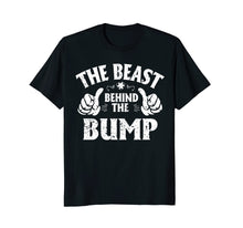 Load image into Gallery viewer, Pregnant The Beast Behind The Bump T-Shirt Mother Father