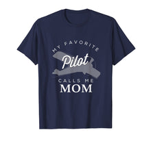 Load image into Gallery viewer, Mom Mother Son Daughter Airplane Pilot T Shirt Birth Day