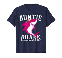 Load image into Gallery viewer, Auntie Shark T Shirt Mother Grandma Halloween Christmas