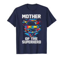 Load image into Gallery viewer, Super Mother Tshirt Autism Awareness Gift Mother Superhero