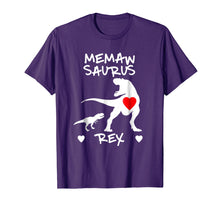 Load image into Gallery viewer, Memaw Saurus T Rex Dinosaur T Shirt Mother Day Gift