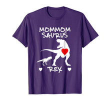 Load image into Gallery viewer, MomMom Saurus T Rex Dinosaur T Shirt Mother Day Gift