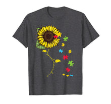 Load image into Gallery viewer, Hippie sunflower autism awareness Tshirt gifts for mother