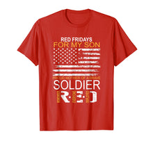Load image into Gallery viewer, Red Friday - T-Shirt Proud Mother Of Military Soldier Son