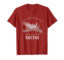 Load image into Gallery viewer, Mom Mother Son Daughter Airplane Pilot T Shirt Birth Day