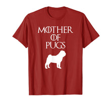 Load image into Gallery viewer, Cute & Unique White Mother of Pugs T-shirt E010732
