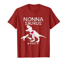 Load image into Gallery viewer, Nonna Saurus T Rex Dinosaur T Shirt Mother Day Gift