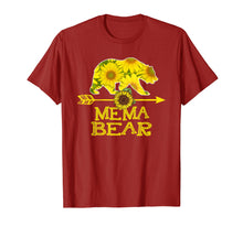 Load image into Gallery viewer, Mema Bear Sunflower T-Shirt Sunflower Mother Father Tee