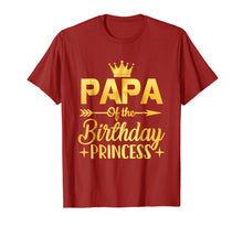 Load image into Gallery viewer, Papa Of The Birthday Princess T-Shirt Father Mother Gifts