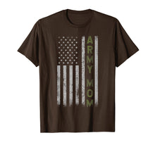 Load image into Gallery viewer, Army Mom T Shirt- Pride Military Mother American Flag Shirt
