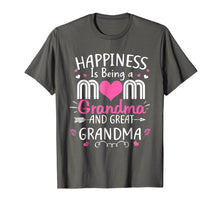 Load image into Gallery viewer, Happiness Is Being A Mom Great Grandma T shirt Women Mother