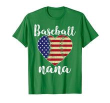 Load image into Gallery viewer, Baseball Nana Heart USA Flag Softball T-Shirt For Mother Day