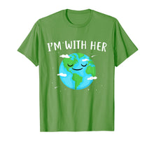 Load image into Gallery viewer, I'm With Her Sunflower Earth Day Shirt Save Earth Mother