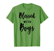 Load image into Gallery viewer, Blessed with boys, mom t-shirt, gift idea for a mother