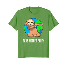 Load image into Gallery viewer, Earth Day Shirt - Save Mother Earth Dabbing Sloth T-shirt