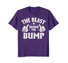 Load image into Gallery viewer, Pregnant The Beast Behind The Bump T-Shirt Mother Father