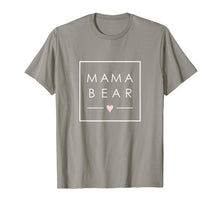 Load image into Gallery viewer, Mama Bear tshirt cute Mother love new Mom minimalist square
