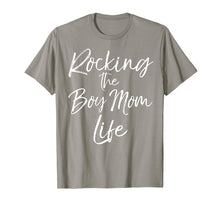 Load image into Gallery viewer, Rocking the Boy Mom Life Shirt Fun Cute Mother Tee