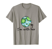 Load image into Gallery viewer, I'm with her shirt earth day artistic mother earth tee