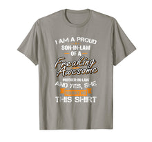 Load image into Gallery viewer, Mens Proud Son In Law Of A Freaking Awesome Mother In Law T-Shirt
