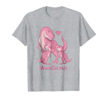 Load image into Gallery viewer, MamaSaurus Mother T-Rex & Twin Baby Girls Dinosaur T-Shirt