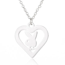 Load image into Gallery viewer, Hfarich Fashion Playboy Necklace Lovely Long Ear Bunny Pendant Necklaces Pendants for Femme Gift Women Children Collar