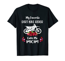 Load image into Gallery viewer, Dirt Bike Mother Motocross Mom Gift with Flowers T-shirt

