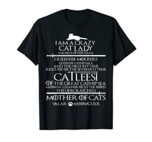 Load image into Gallery viewer, Catleesi Mother Of Cats Funny Cat Lovers Tshirt
