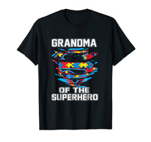 Load image into Gallery viewer, Super Grandma Tshirt Autism Awareness Gift Mother Superhero
