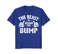 Load image into Gallery viewer, Pregnant The Beast Behind The Bump T-Shirt Mother Father
