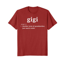 Load image into Gallery viewer, Gigi Definition Funny Grandma Mother Day Gifts Women T-Shirt
