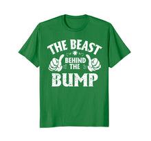 Load image into Gallery viewer, Pregnant The Beast Behind The Bump T-Shirt Mother Father
