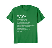 Load image into Gallery viewer, Yaya Definition Grandma Mother Day Gifts Women T-Shirt
