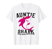 Load image into Gallery viewer, Auntie Shark T Shirt Mother Grandma Halloween Christmas
