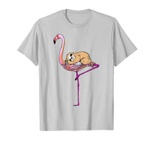 Load image into Gallery viewer, Cute Sloth Riding Sitting Pink Flamingo Mother Day Shirt
