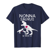 Load image into Gallery viewer, Nonna Saurus T Rex Dinosaur T Shirt Mother Day Gift
