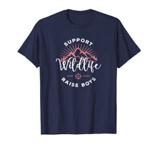 Load image into Gallery viewer, Womens Support Wildlife Raise Boys Shirt For Mom Mother
