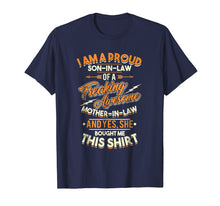 Load image into Gallery viewer, Mens Proud Son In Law Of A Freaking Awesome Mother In Law T-Shirt

