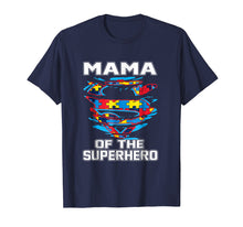 Load image into Gallery viewer, Super Mama Tshirt Autism Awareness Gift Mother Superhero
