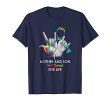 Load image into Gallery viewer, Mother And Son Best Friends For Life Autism Awareness Shirt
