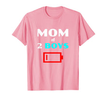 Load image into Gallery viewer, Tired Mom Of 2 Boys Mother With Two Sons Funny Gift T Shirt
