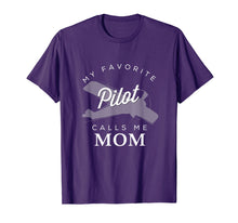 Load image into Gallery viewer, Mom Mother Son Daughter Airplane Pilot T Shirt Birth Day
