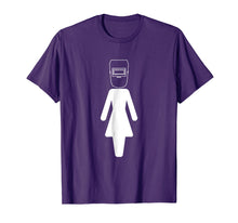 Load image into Gallery viewer, Welder Woman Girl T-shirt Welding Wife Mother Tee Gift
