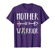 Load image into Gallery viewer, Mother Of A Warrior Shirt Autism Awareness Shirt
