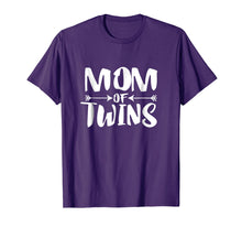 Load image into Gallery viewer, Mom Of Twins T-Shirt Mother Pregnant Announcement Gift
