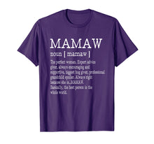 Load image into Gallery viewer, Mamaw Definition Grandma Mother Day Gifts Women T-Shirt
