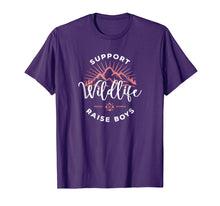 Load image into Gallery viewer, Womens Support Wildlife Raise Boys Shirt For Mom Mother
